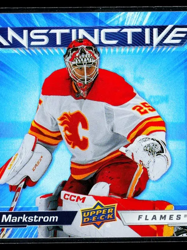 2023 24 Jacob Markstrom #IN 22 Upper Deck Series 2 Instinctive - front