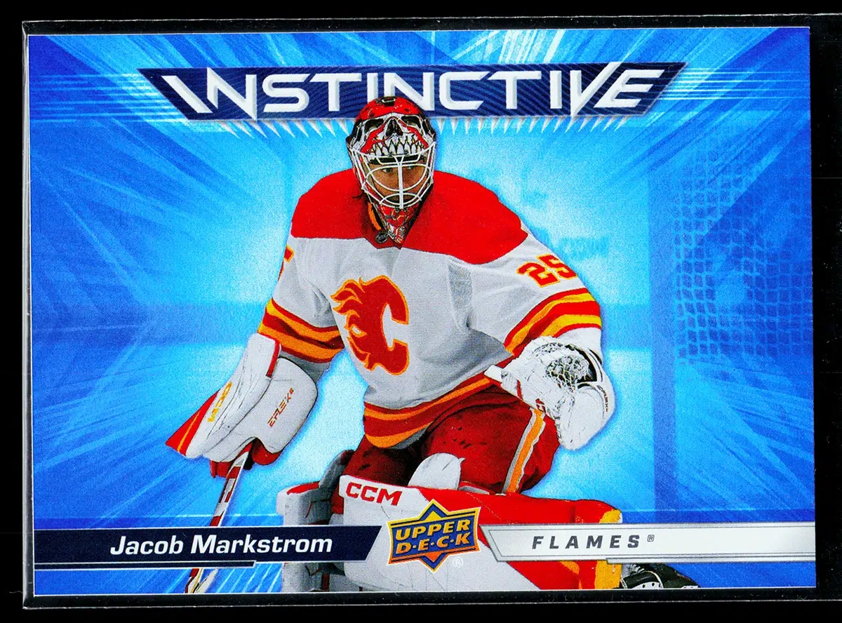 2023 24 Jacob Markstrom #IN 22 Upper Deck Series 2 Instinctive - front
