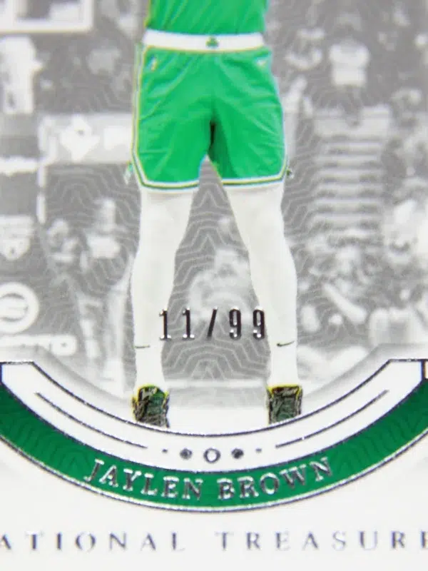 2023 24 Jaylen Brown #2 Panini National Treasures of 99 - detail