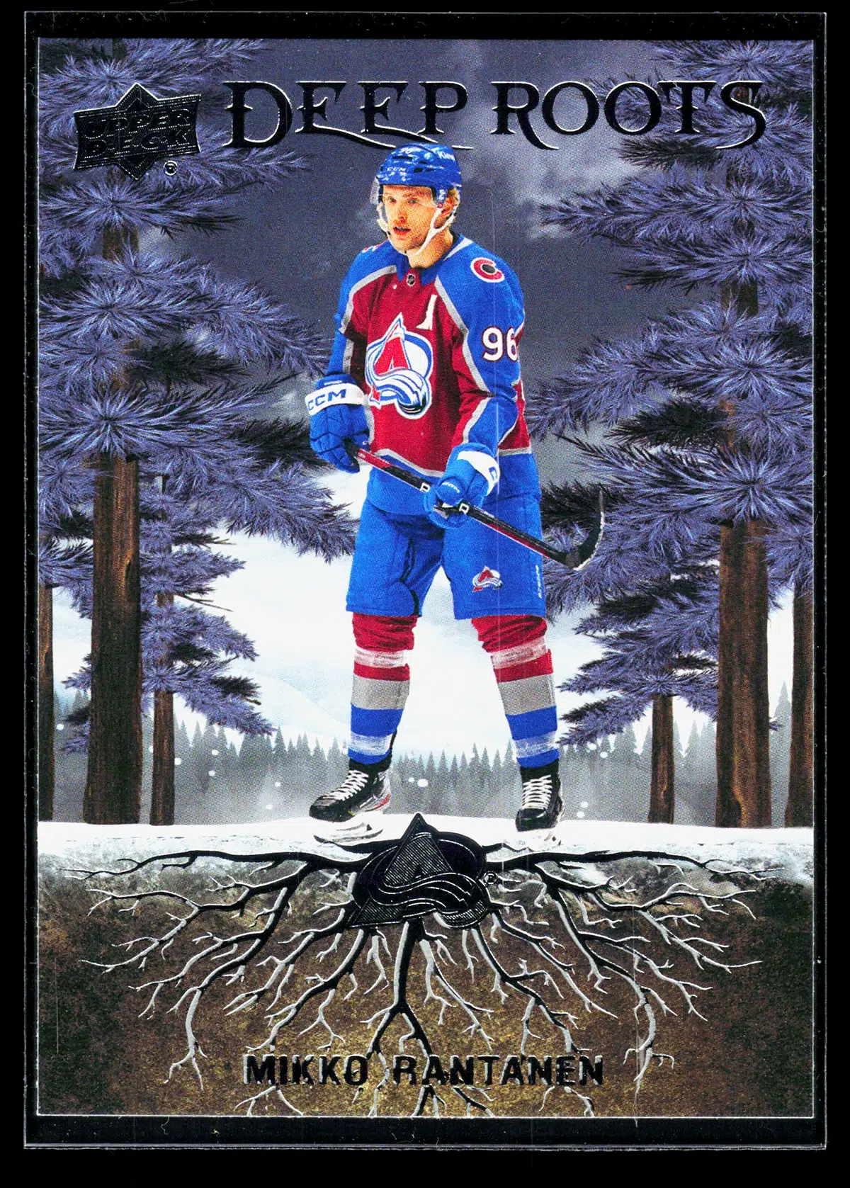 2023 24 Mikko Rantanen #DR 33 Upper Deck Series 2 Deep Roots - front