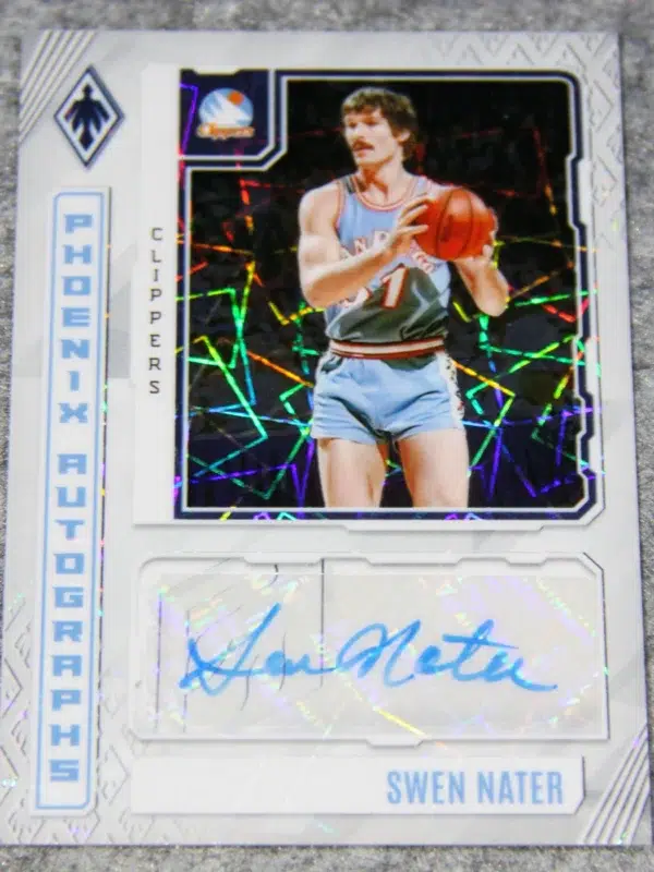 2023 24 Swen Nater #PA SNA Panini Phoenix Autographs White Lazer of 99 - front