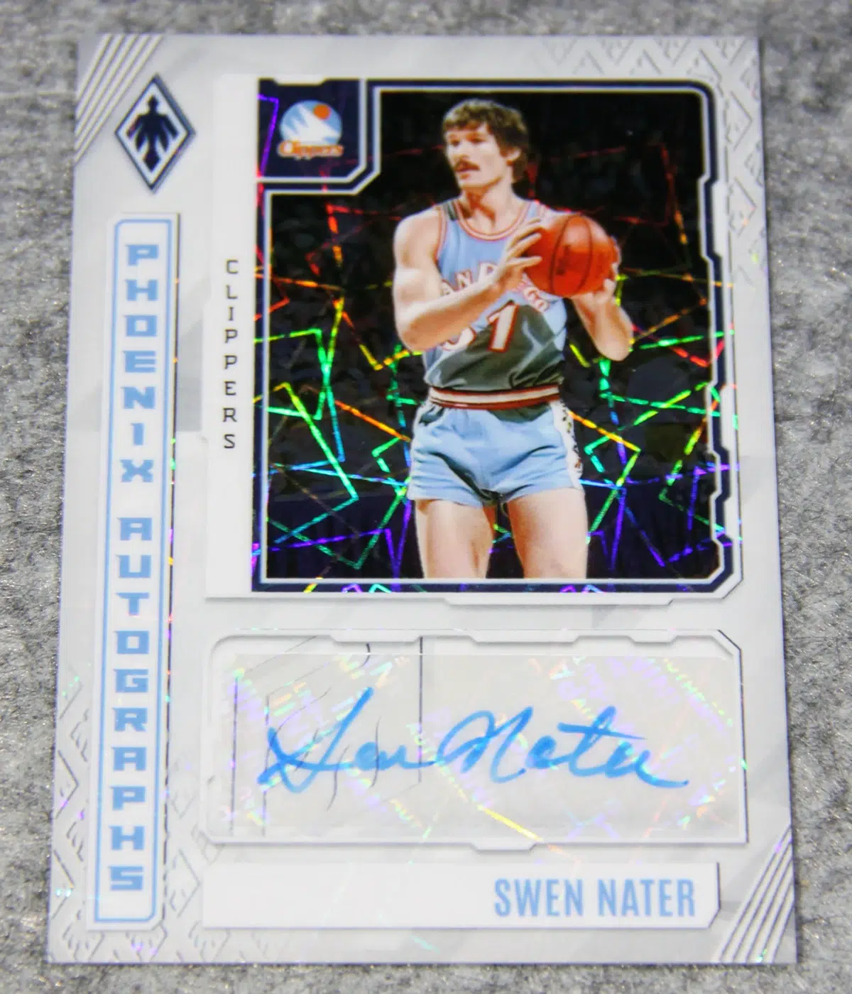 2023 24 Swen Nater #PA SNA Panini Phoenix Autographs White Lazer of 99 - front