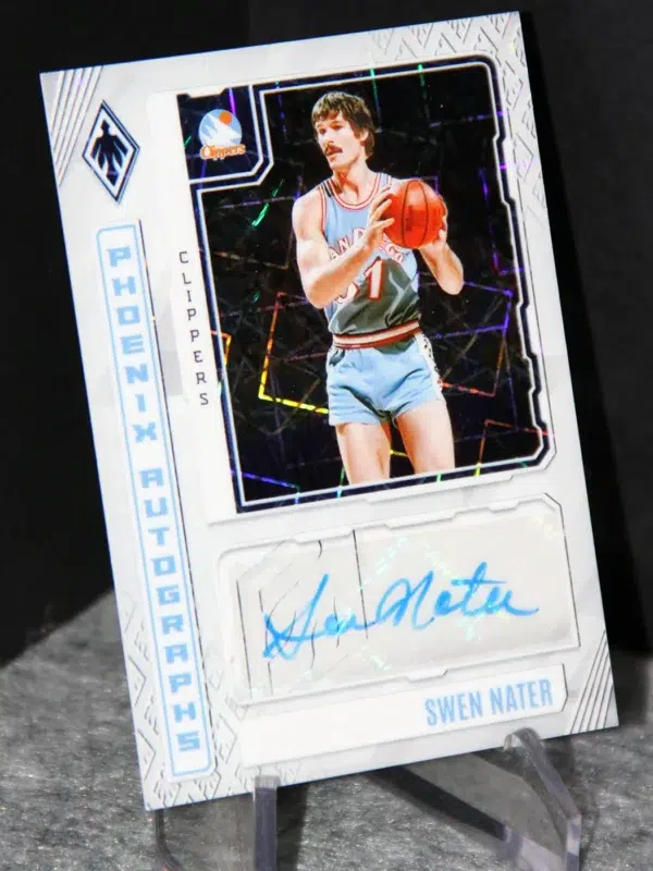 2023 24 Swen Nater #PA SNA Panini Phoenix Autographs White Lazer of 99 - stand