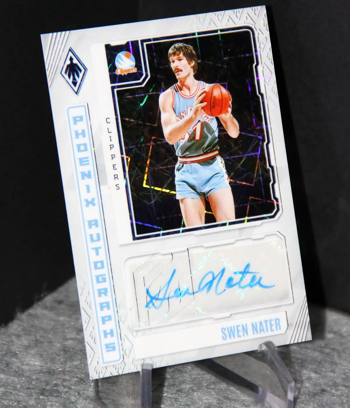 2023 24 Swen Nater #PA SNA Panini Phoenix Autographs White Lazer of 99 - stand