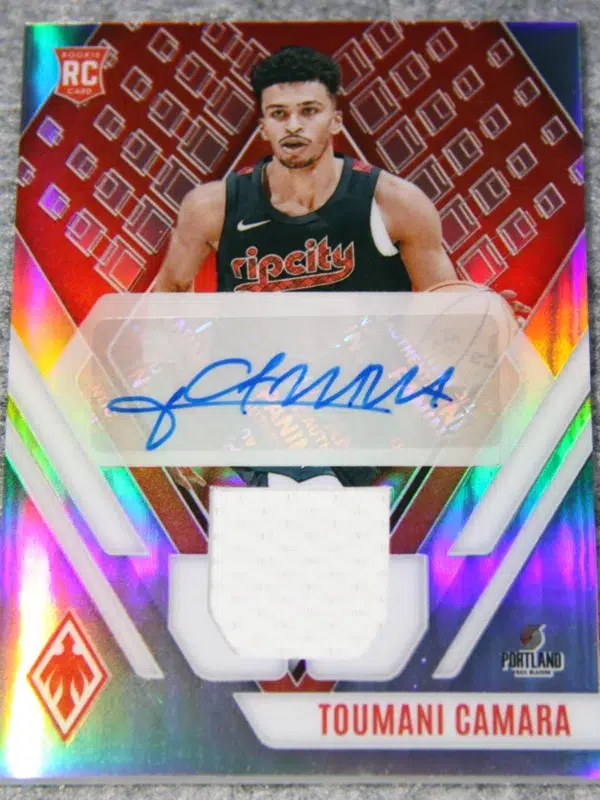2023 24 Toumani Camara #RJA TCM Panini Phoenix Rookie Jersey Autographs of 199 - front