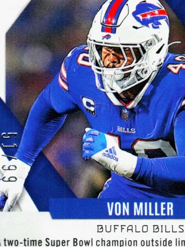 2023 Von Miller #98 Panini Phoenix Purple Seismic /99