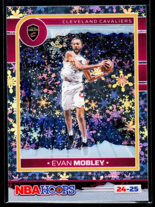 2024 25 Evan Mobley #82 Panini Hoops Winter Prizm - front