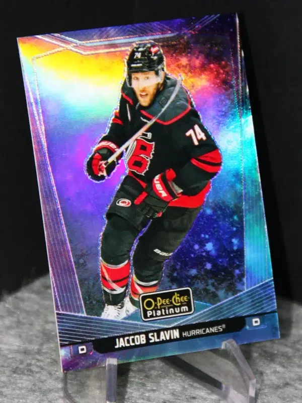 2024 25 Jaccob Slavin #69 Upper Deck O Pee Chee Platinum Cosmic of 65 - stand