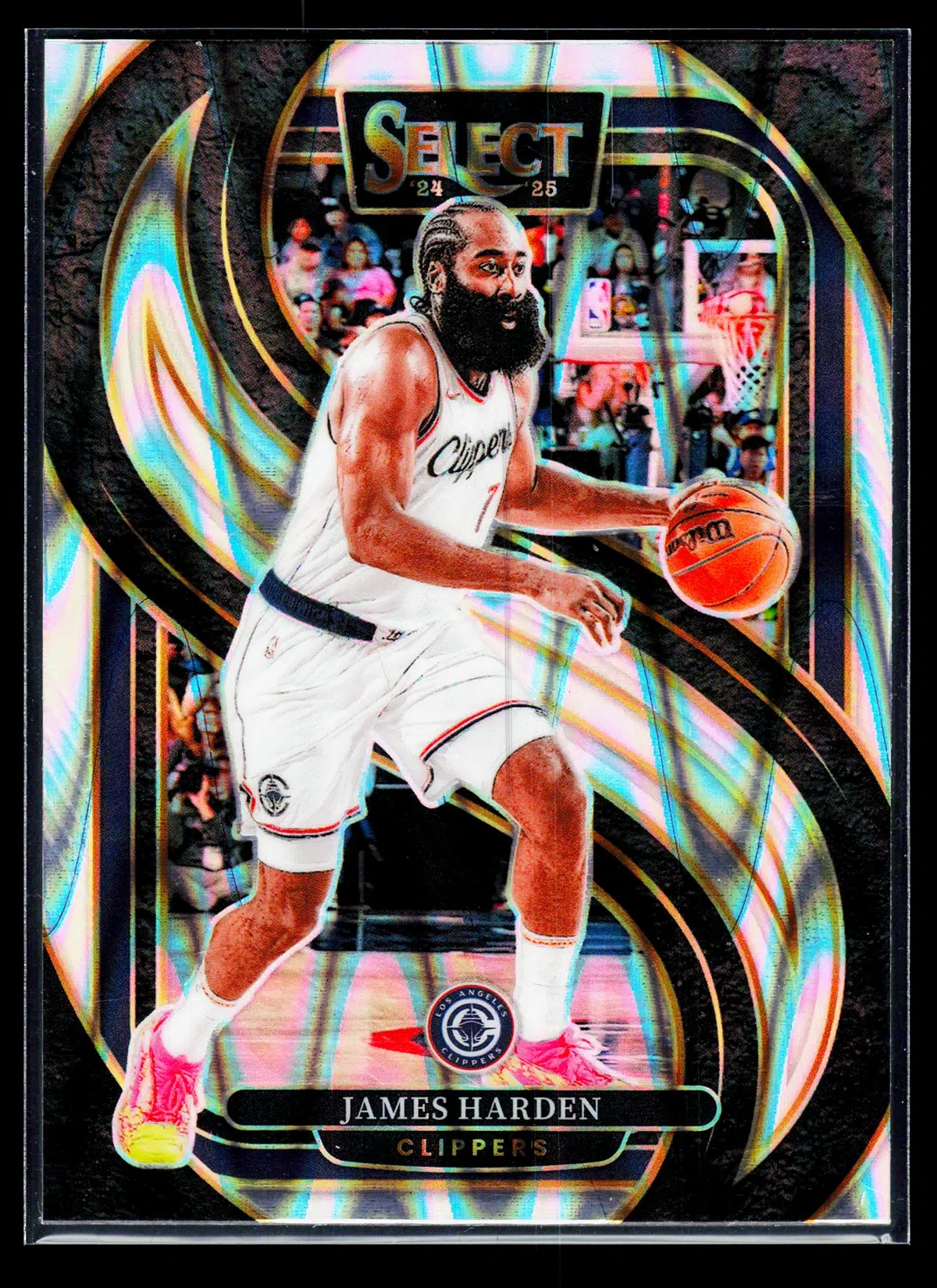 2024 25 James Harden #103 Panini Select Premier Level Silver Prizm - front
