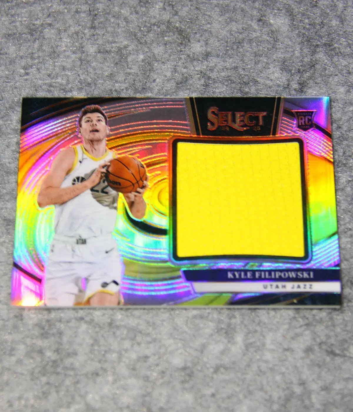 2024 25 Kyle Filipowski #JRS FIL Panini Select Jumbo Rookie Swatches - front