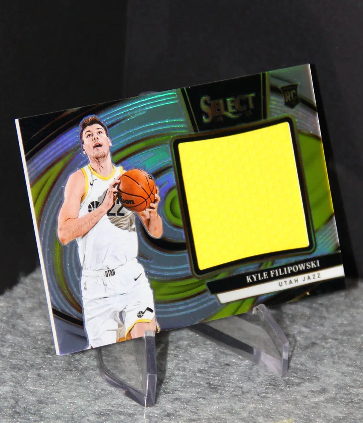 2024 25 Kyle Filipowski #JRS FIL Panini Select Jumbo Rookie Swatches - stand
