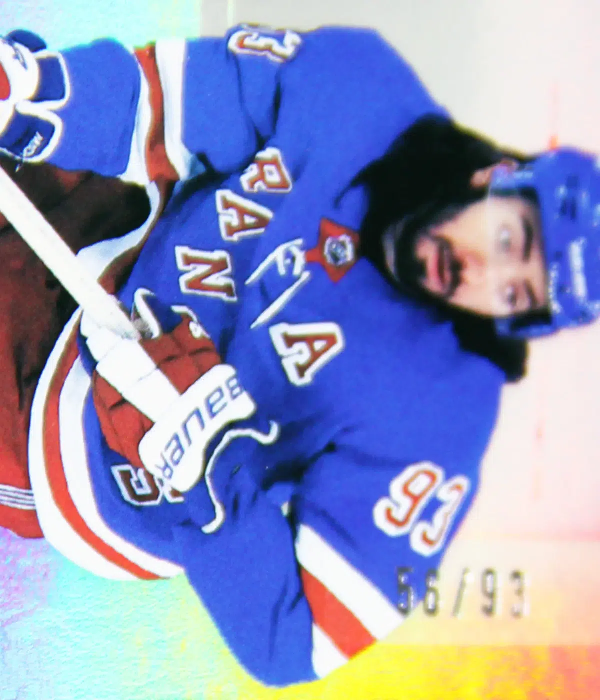 2024 25 Mika Zibanejad #110 Upper Deck SP Game Used Rainbow of 93 - detail