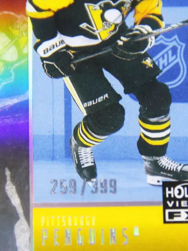 2025 26 Evgeni Malkin #HV 22 Upper Deck SPx Holo View FX Blue of 399 - detail