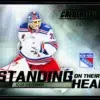 2025 26 Igor Shesterkin #SH 3 Upper Deck Credentials Standing On Their Head Green of 99 - front