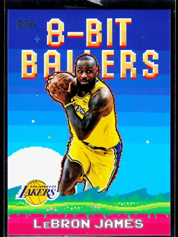 2025 26 LeBron James #8B 19 Topps Basketball 8 Bit Ballers - front
