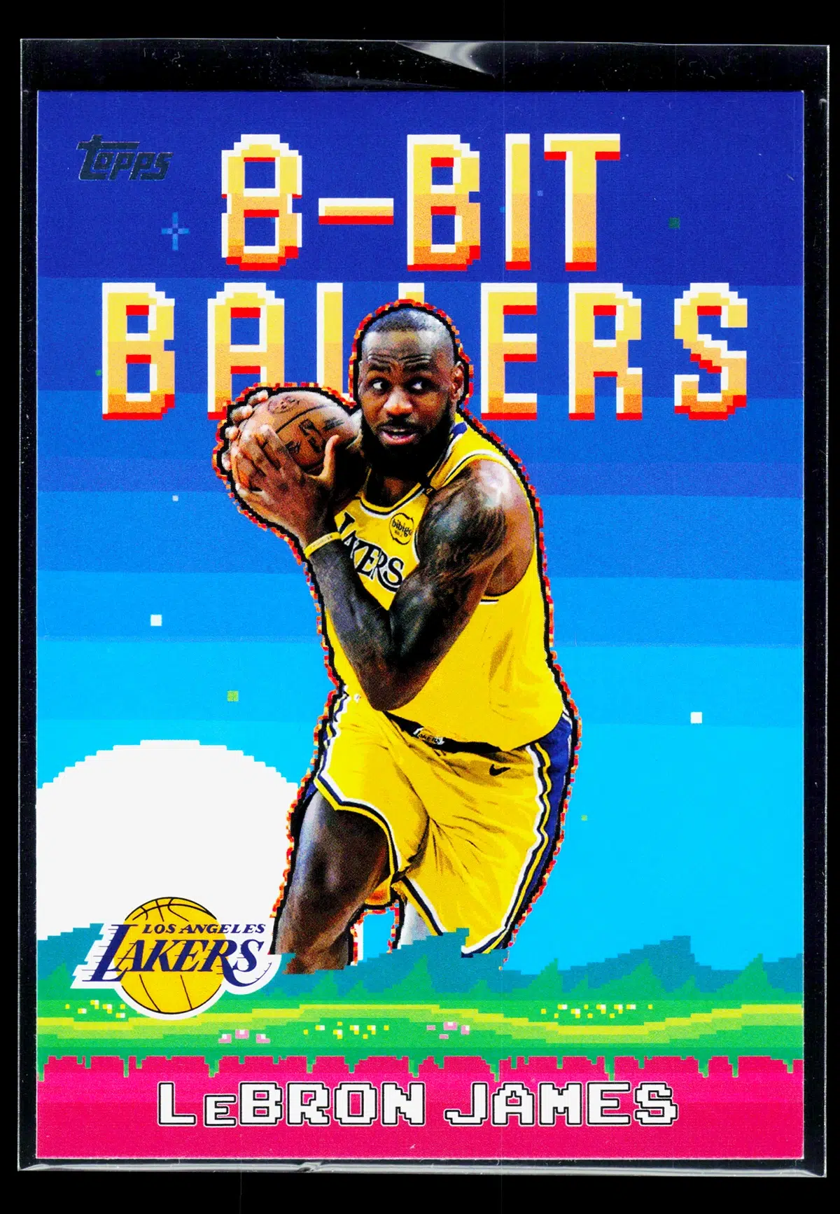 2025 26 LeBron James #8B 19 Topps Basketball 8 Bit Ballers - front