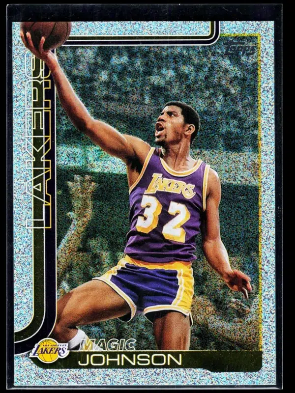 2025 26 Magic Johnson #255 Topps Basketball Holo Foil - front