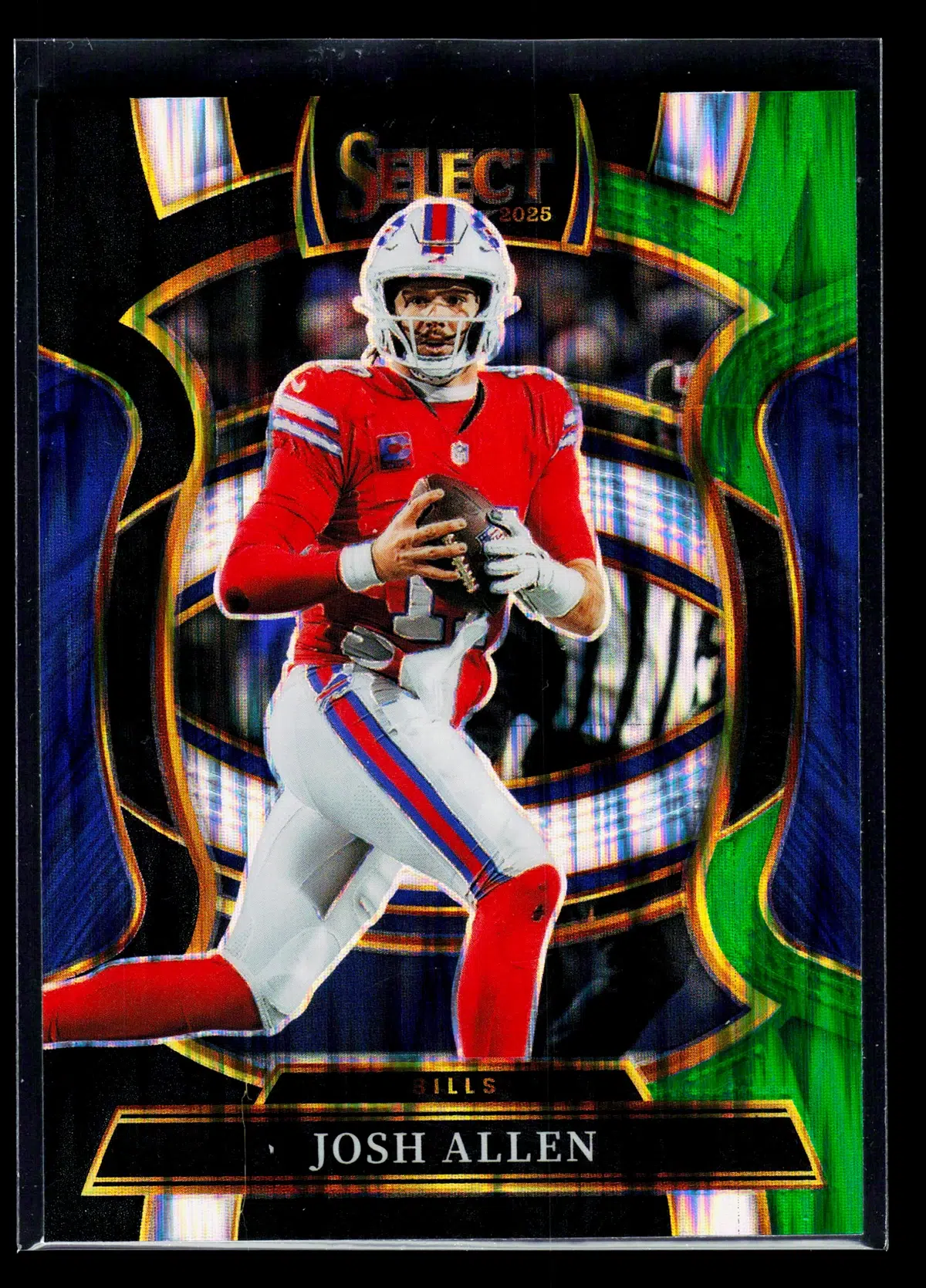 2025 Josh Allen #86 Panini Select Concourse Blue Green Shock Prizm