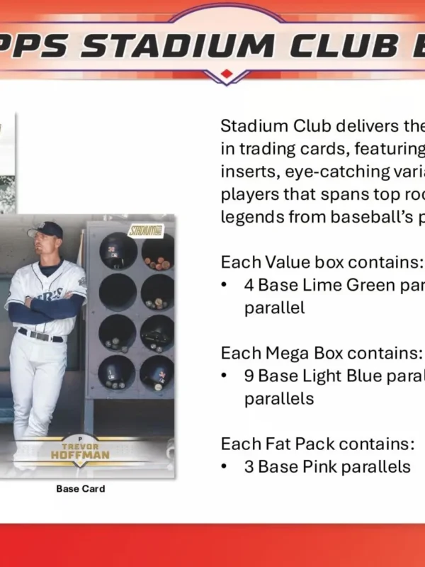 2025 Topps Stadium Club Baseball MLB Value Box