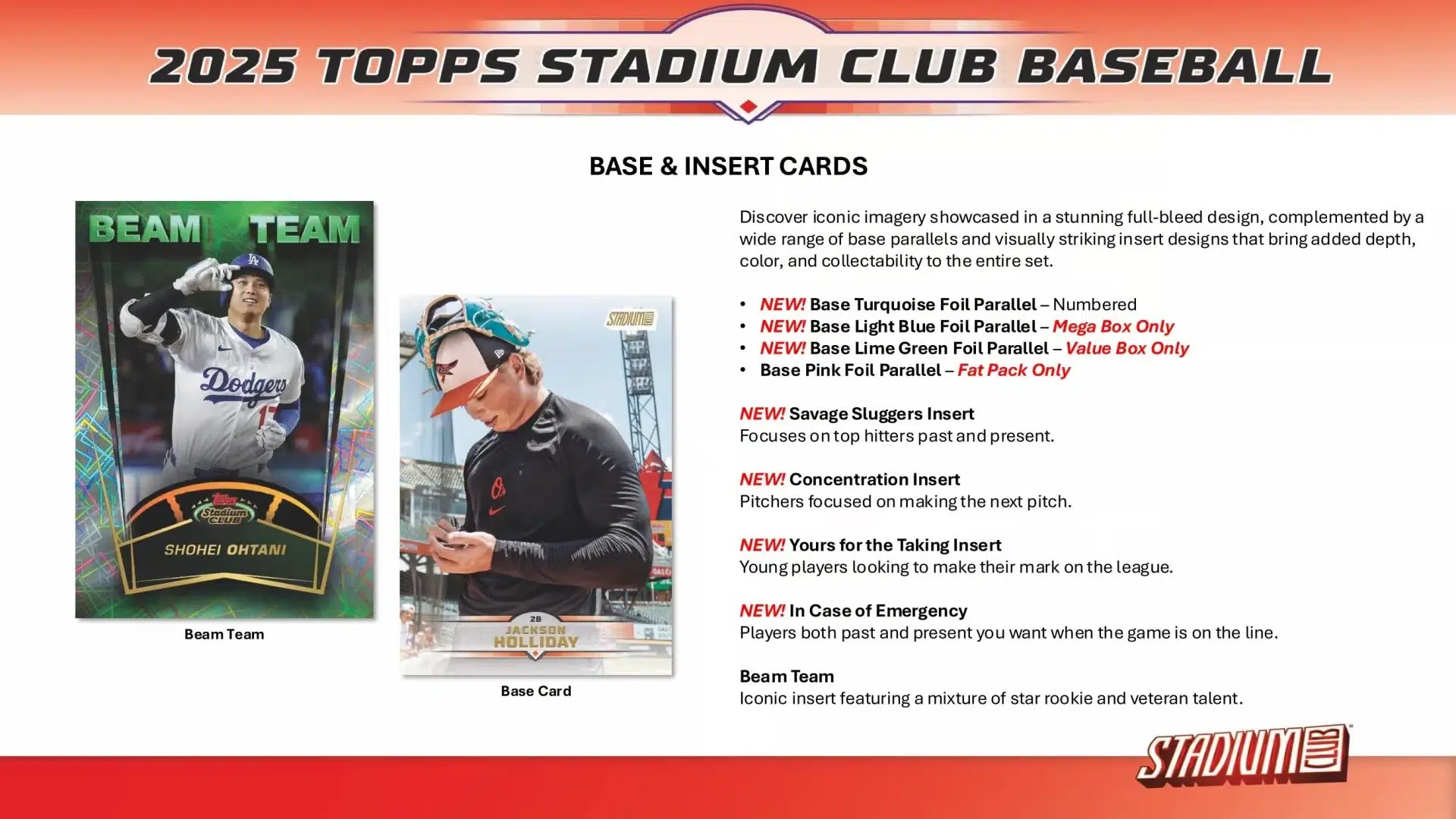 2025 Topps Stadium Club Baseball MLB Value Box