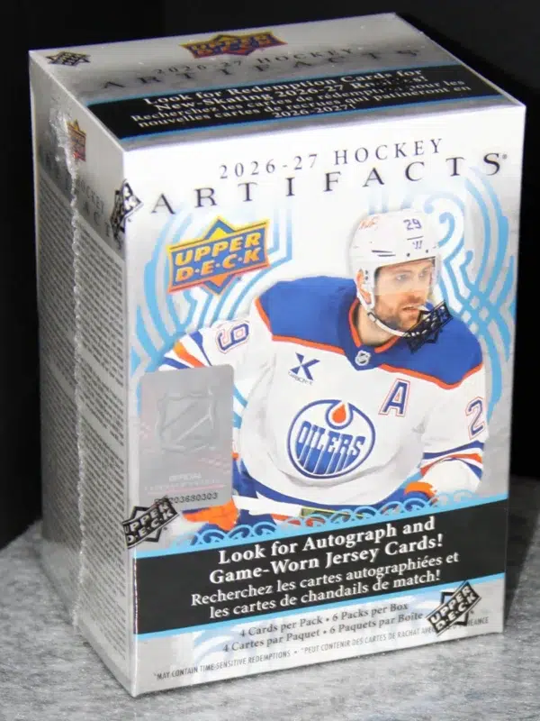 2026 27 Upper Deck Artifacts Hockey NHL Blaster Box - front