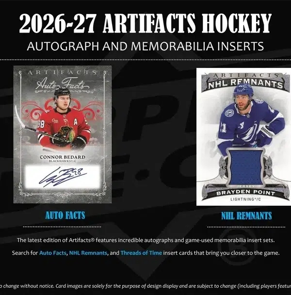 2026-27 Upper Deck Artifacts Hockey NHL Blaster Box