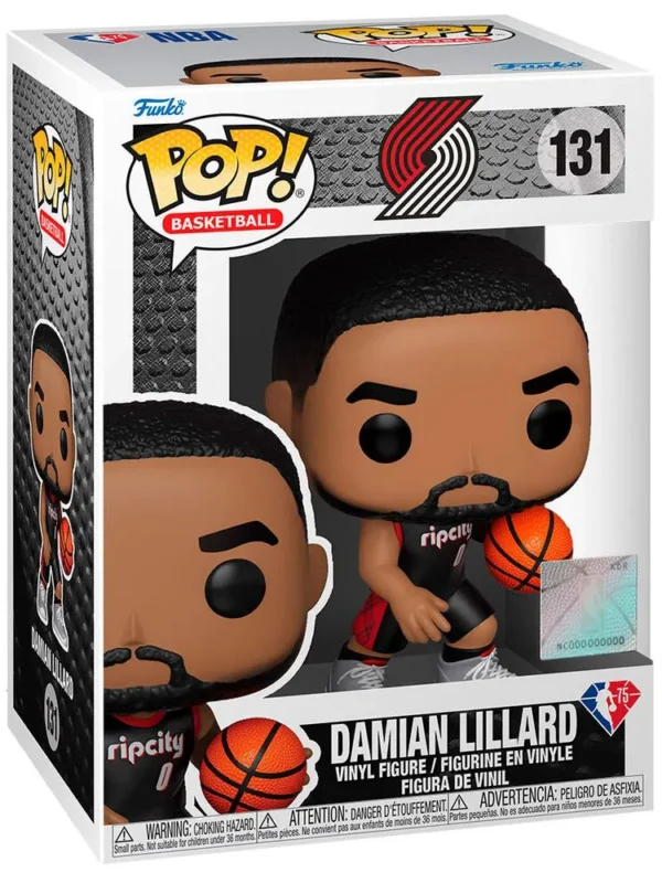 Funko POP! Damian Lillard #131 NBA Basketball City Edition Portland Trail Blazers - box