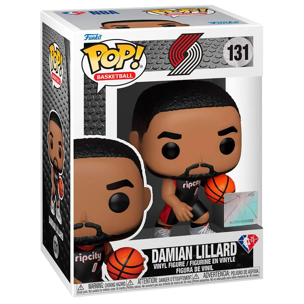 Funko POP! Damian Lillard #131 NBA Basketball City Edition Portland Trail Blazers - box