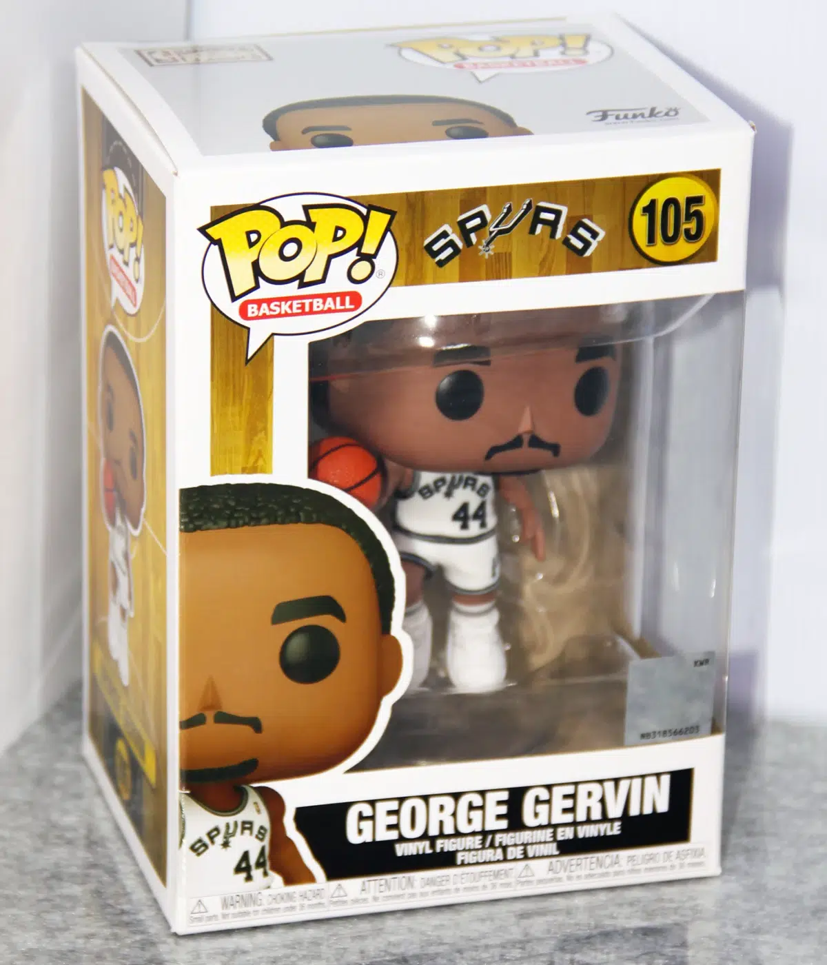 Funko POP! George Gervin #105 NBA Basketball San Antonio Spurs - stand