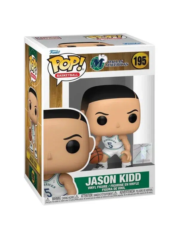 Funko POP! Jason Kidd #195 NBA Basketball Hardwood Classics Rookie Season Dallas Mavericks - box