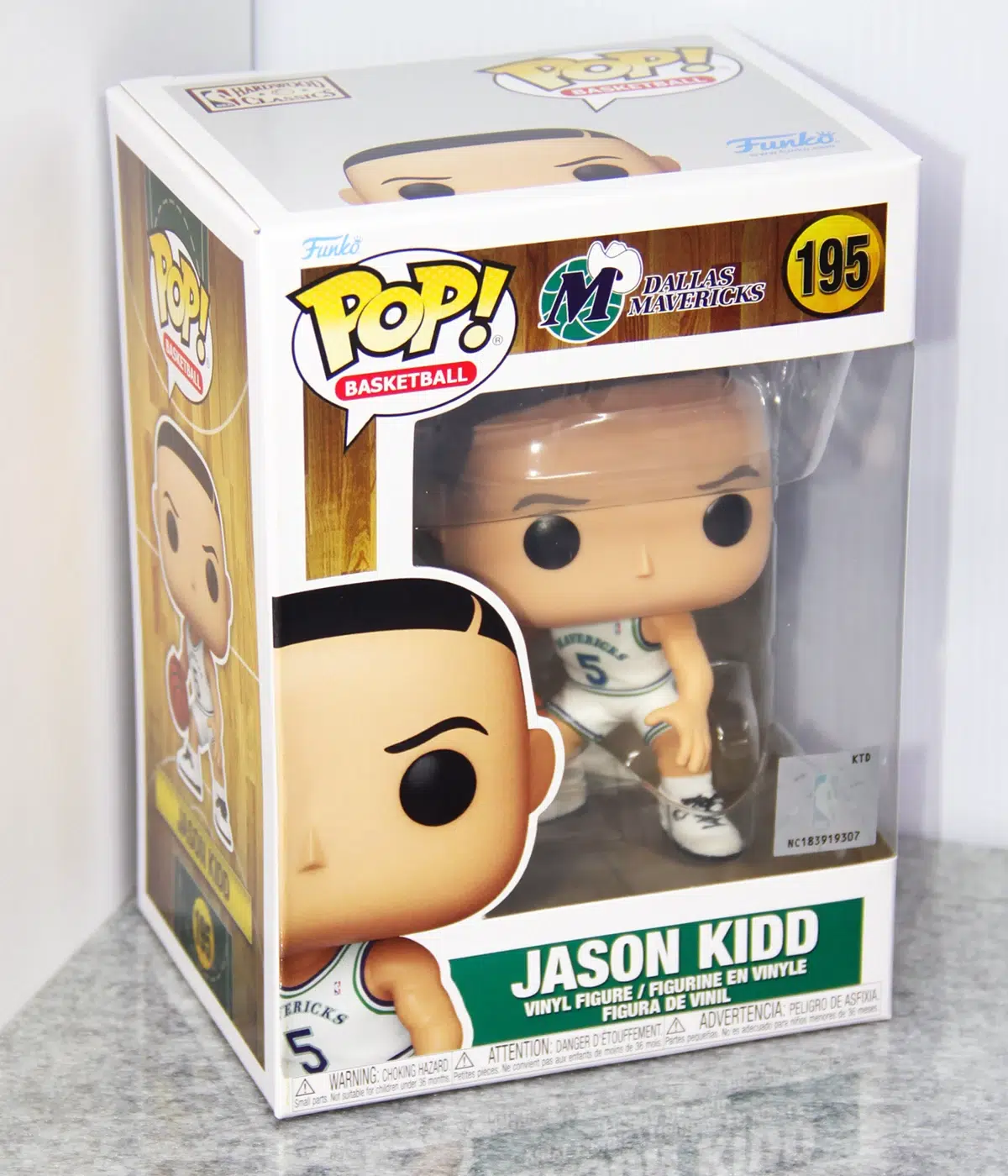 Funko POP! Jason Kidd #195 NBA Basketball Hardwood Classics Rookie Season Dallas Mavericks - stand