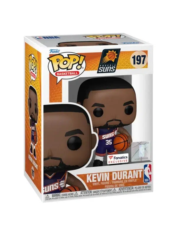 Funko POP! Kevin Durant #197 NBA Basketball Icon Edition Phoenix Suns - box