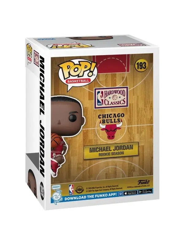 Funko POP! Michael Jordan #193 NBA Basketball Hardwood Classics Rookie Season Chicago Bulls - back