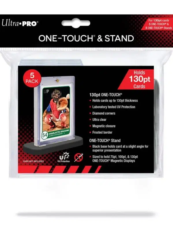 Ultra PRO One-Touch 130pt & Stands 5 Pack