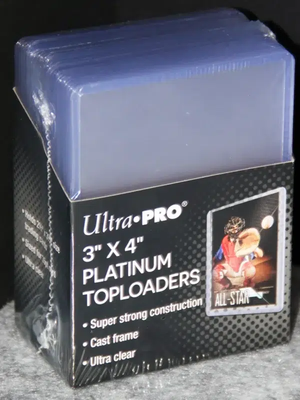 Ultra PRO Ultra Clear Platinum Toploaders 25ct 3" x 4" 35pt