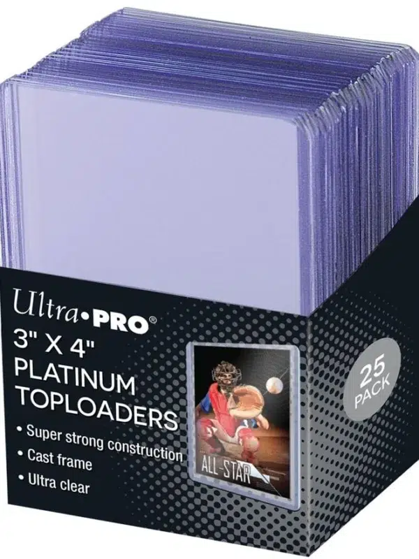 Ultra PRO Ultra Clear Platinum Toploaders 25ct 3" x 4" 35pt
